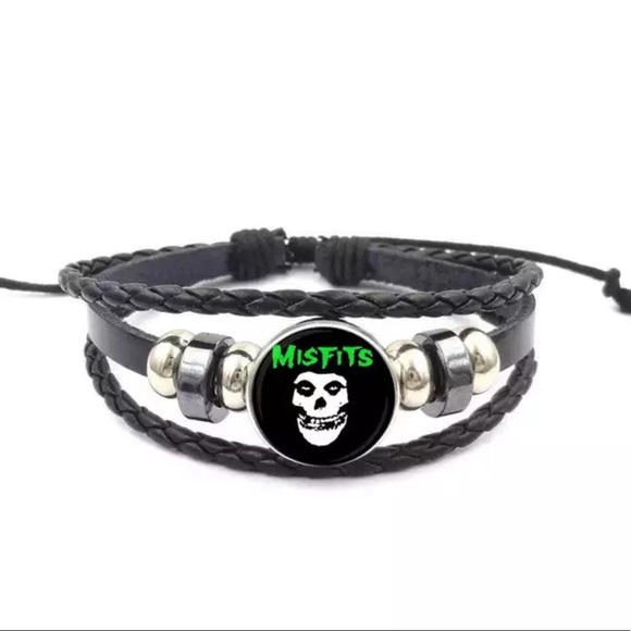 Other - One Size Adjustable Unisex MISFITS Bracelet vegan leather